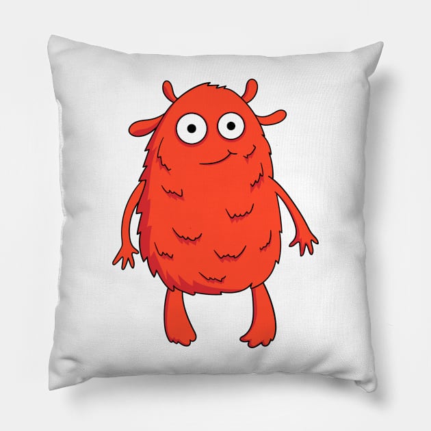 cute  monster Pillow by InshynaArt