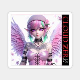 Cloud Zer0 Angel Girl Magnet