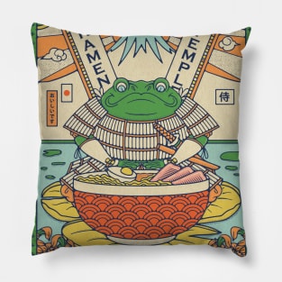 Samurai Frog Ramen Temple Pillow