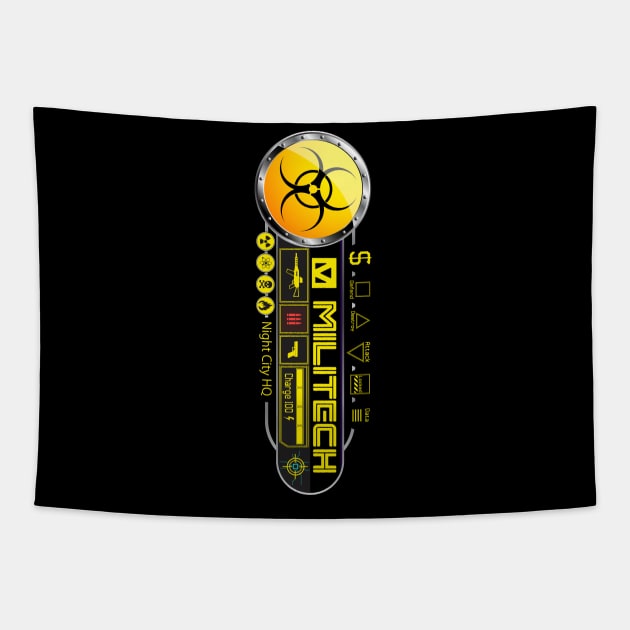 Militech International Armaments V1 Tapestry by Cyber Club Tees