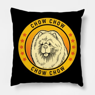 Chow Chow Dog Portrait Pillow