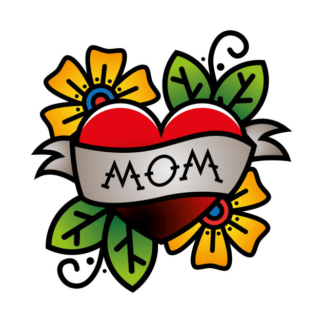 Mom Heart Tattoo by alinabeska