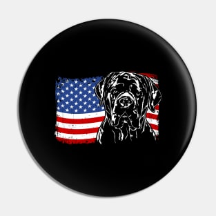 Proud Cane Corso American Flag patriotic gift dog Pin