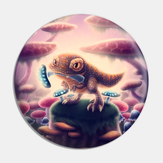 Mushroom Paradise Pin by DoomedDreamer