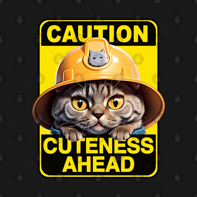 British Shorthair Cat Wearing Hardhat by CGI Studios