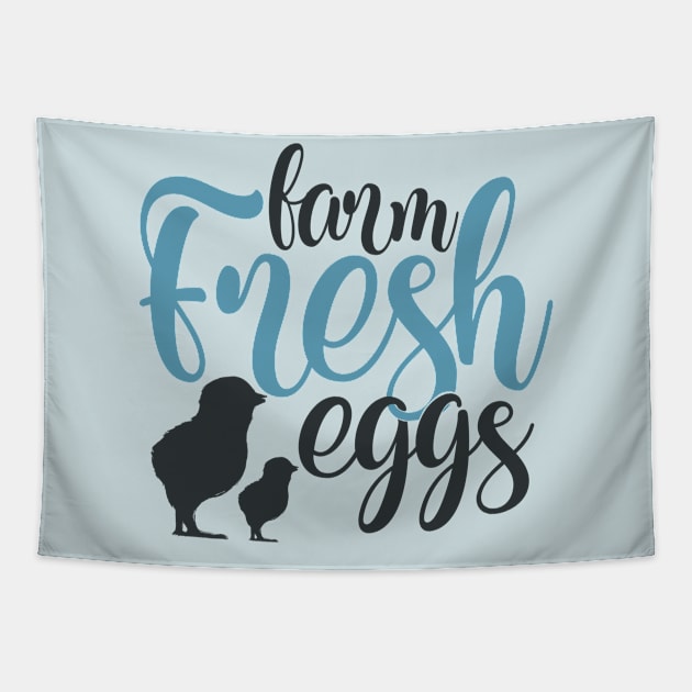 Farm Fresh Eggs Tapestry by Fox1999