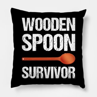 Vintage Wooden Spoon Survivor Pillow