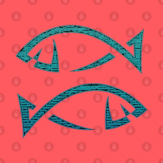 Pisces Fish by Zodiac Syndicate