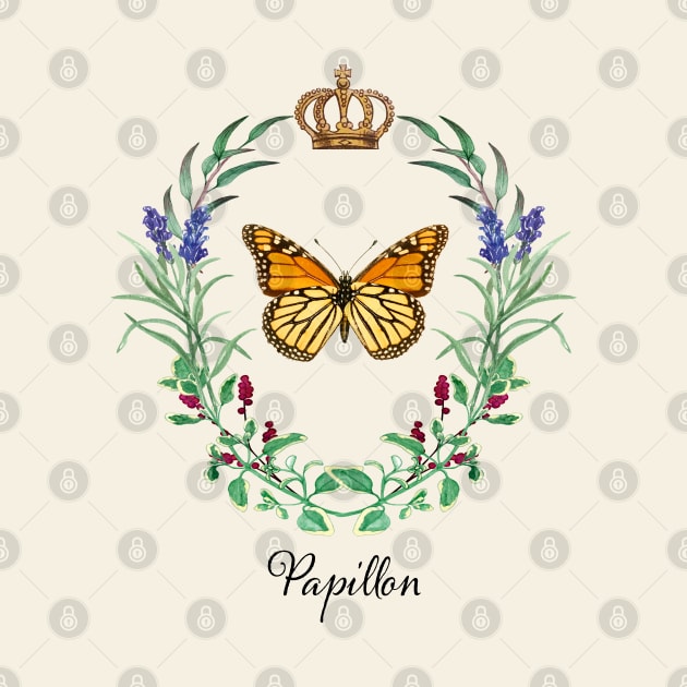 Papillon Monarch Butterfly Flower Garden Cottagecore Gardener by Pine Hill Goods