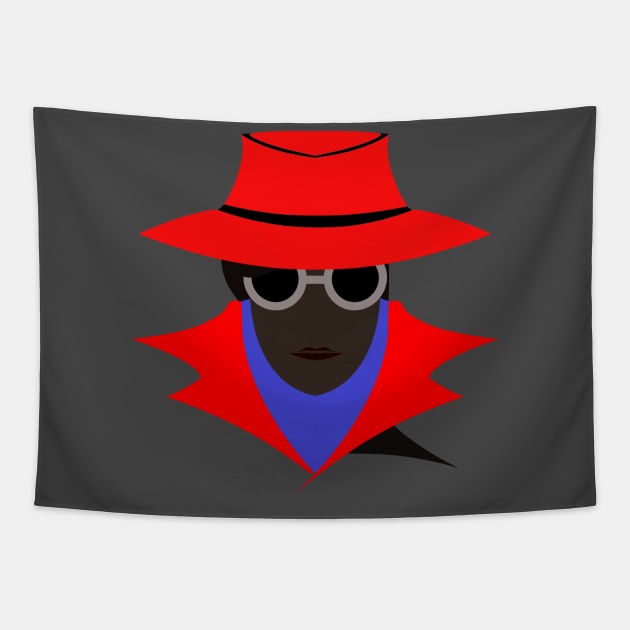 Lady Red (afro): A Cybersecurity Design Tapestry by McNerdic