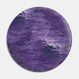 Purple Amethyst Water Swirl Glass Pin