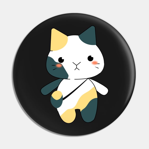 cute chubby cat walking with hanging bag Pin by zaiynabhw