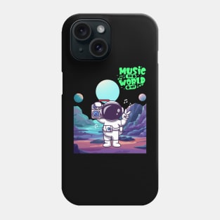 Music on world off Phone Case