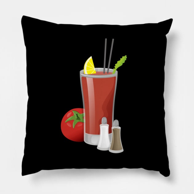 Bloody Mary Cocktail Pillow by sifis