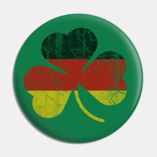 German Irish Shamrock St Patricks Day Pin