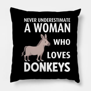 Woman Donkey Pillow