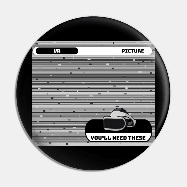 VR Virtual Reality Picture Black and White Picture Pin by gin3art