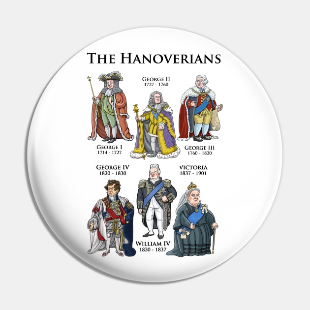 The Hanoverians Pin by Mackaycartoons