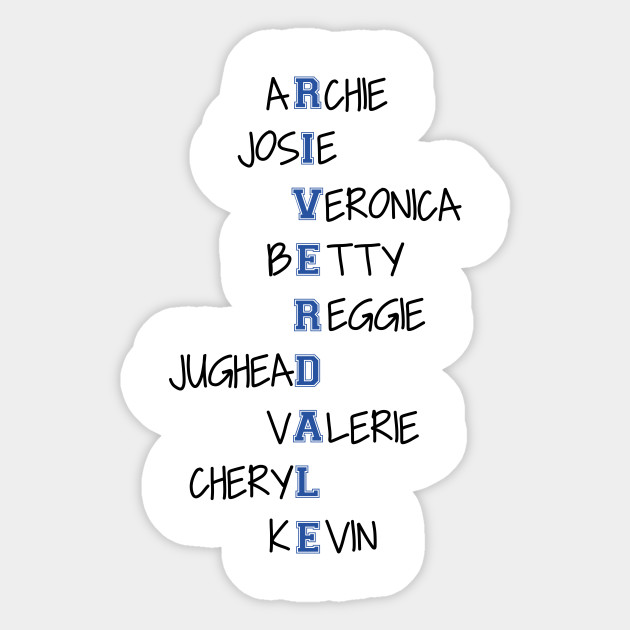 Names Riverdale Sticker Teepublic