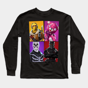 fortnite group long sleeve t shirt - tee shirt fortnite 6 ans