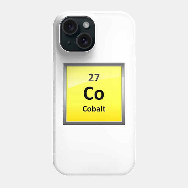Cobalt Element Symbol - Periodic Table Phone Case by sciencenotes