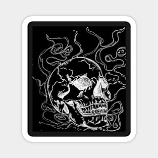 skull smoke Magnet