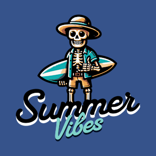 Summer Vibes Skeleton T-Shirt