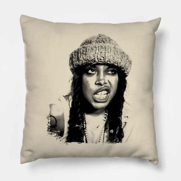 Erykah Badu Retro Pillow by EricaScarletta