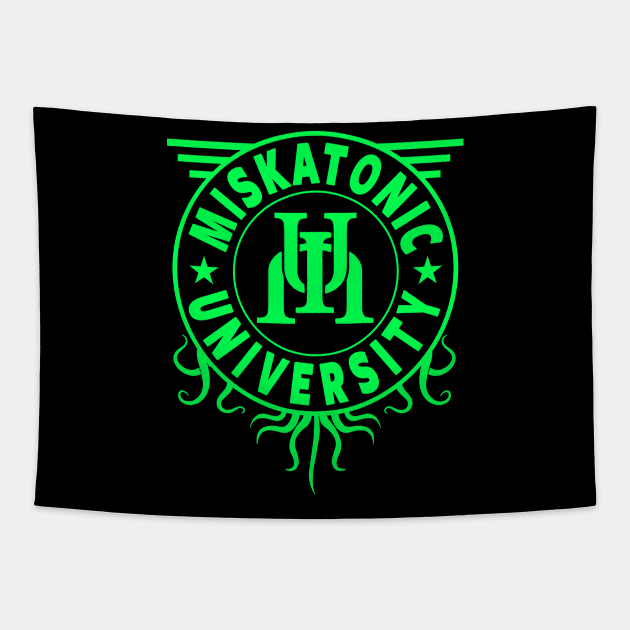 MISKATONIC UNIVERSITY SHIRT, CTHULHU TSHIRT, LOVECRAFT Tapestry by ShirtFace