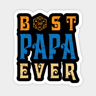 Best Gamer Papa Ever You Can Just Pause A Game Happy Father Day Gamer Vintage Retro Magnet