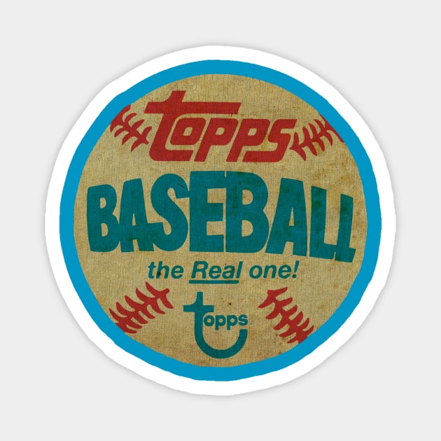 Retro - Topps baseball the real one topps Magnet by kedaiadon