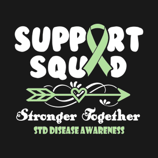 STD Disease Awareness Support Squad Stronger Together T-Shirt