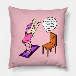 Yoga chair pose Pillow