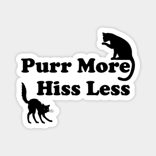 Lispe Cats Purr More Hiss Less Magnet