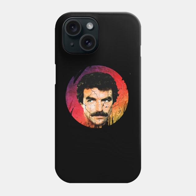 Tom Selleck-Retro Vintage 80s Aesthetic Design Phone Case by Hursed