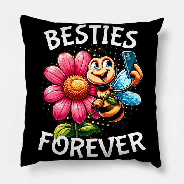 bee besties forever Pillow by FnF.Soldier 