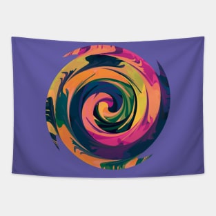 Rainbow Spiral 12 Tapestry