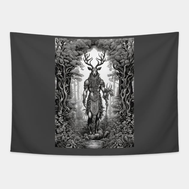 Cernunnos Tapestry by FineArtworld7