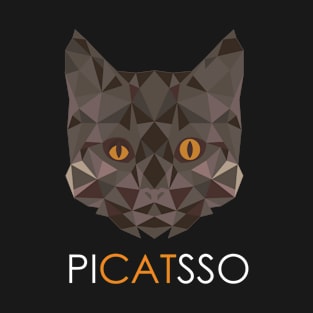 'Picatsso Abstract Cat Art' Cute Cats Adorable T-Shirt