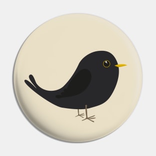 A cute blackbird Pin