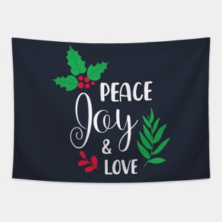 Peace Day and Love - Merry Christmas Gift Tapestry