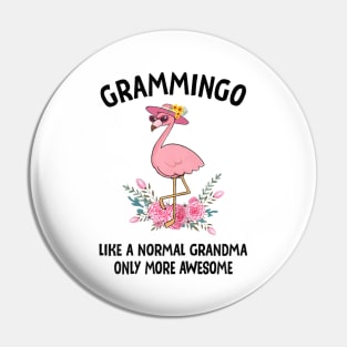 Womens Grammingo Like A Normal Grandma Only More Awesome Pin
