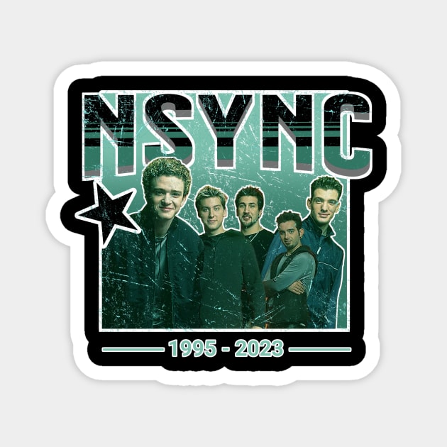 Nsync Green Vintage 90s Magnet by top snail
