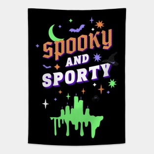 Spooky and Sporty - Dark Mode | Gym Goth Tapestry