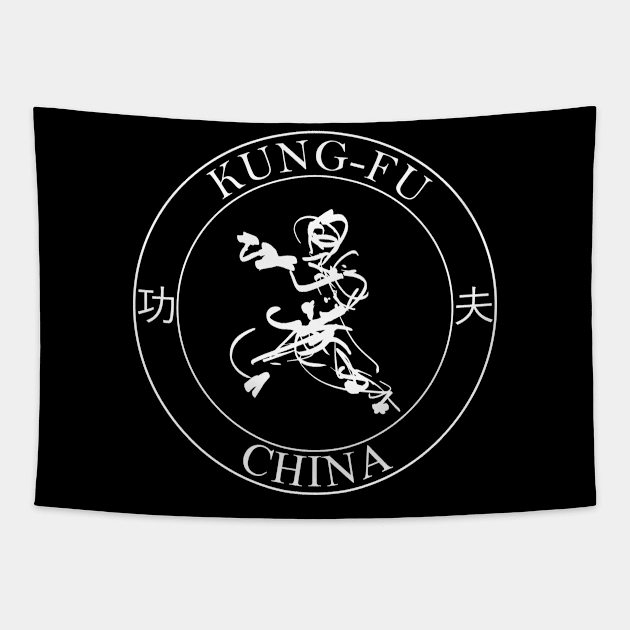 Kung-Fu Martial-Art CHINA Tapestry by Nikokosmos