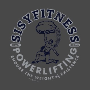 Retro Sisyfitness Gym Powerlifting T-Shirt