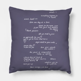 Positive Quotes Pillow