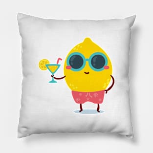 Cute Kawaii Fruit Summer Design Pillow