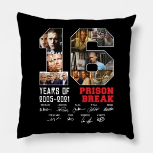 16 Years Of 2005 2021 Prison Break Signature Pillow