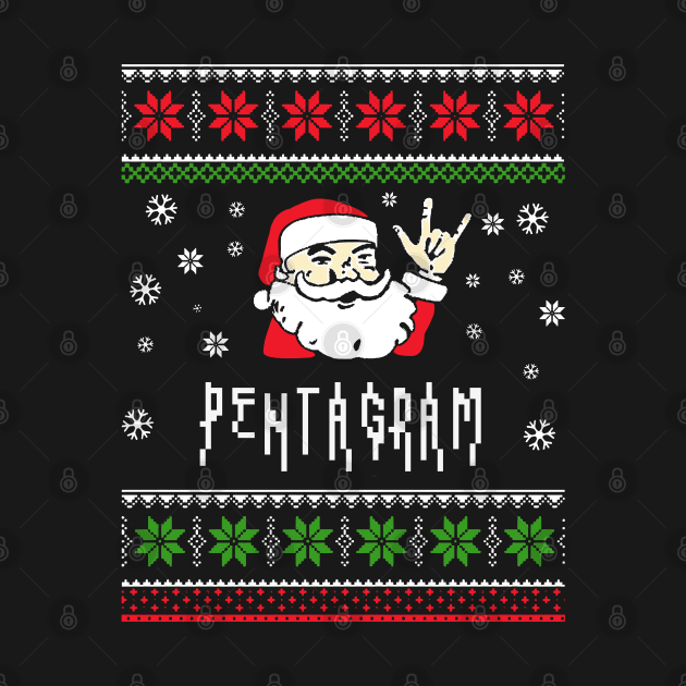 pentagram santa metal by mantaplaaa